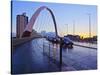 Clyde Arc at sunset, Glasgow, Scotland, United Kingdom, Europe-Karol Kozlowski-Stretched Canvas