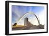 Clyde Arc (Squinty Bridge), Finnieston, River Clyde, Glasgow, Scotland, United Kingdom, Europe-John Guidi-Framed Photographic Print