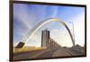 Clyde Arc (Squinty Bridge), Finnieston, River Clyde, Glasgow, Scotland, United Kingdom, Europe-John Guidi-Framed Photographic Print