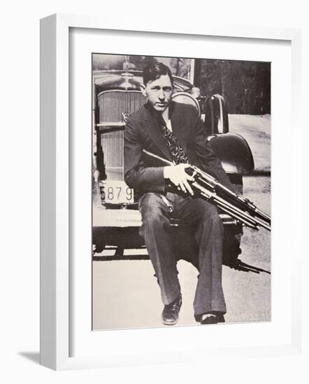 Clyde Barrow, 1934-Bonnie Parker-Framed Photographic Print