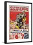 "Clyde Beatty Circus; Truly Big Railroad Circus", 1935-null-Framed Giclee Print