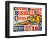 "Clyde Beatty, Russell Bros. Circus", 1935-null-Framed Giclee Print