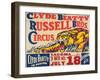 "Clyde Beatty, Russell Bros. Circus", 1935-null-Framed Giclee Print