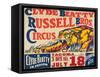 "Clyde Beatty, Russell Bros. Circus", 1935-null-Framed Stretched Canvas