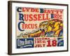 "Clyde Beatty, Russell Bros. Circus", 1935-null-Framed Giclee Print