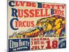 "Clyde Beatty, Russell Bros. Circus", 1935-null-Mounted Giclee Print