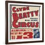 "Clyde Beatty Trained Wild Animal Circus", 1935-null-Framed Giclee Print