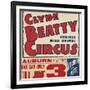 "Clyde Beatty Trained Wild Animal Circus", 1935-null-Framed Giclee Print