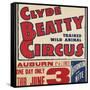 "Clyde Beatty Trained Wild Animal Circus", 1935-null-Framed Stretched Canvas