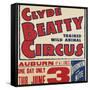 "Clyde Beatty Trained Wild Animal Circus", 1935-null-Framed Stretched Canvas