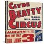 "Clyde Beatty Trained Wild Animal Circus", 1935-null-Stretched Canvas
