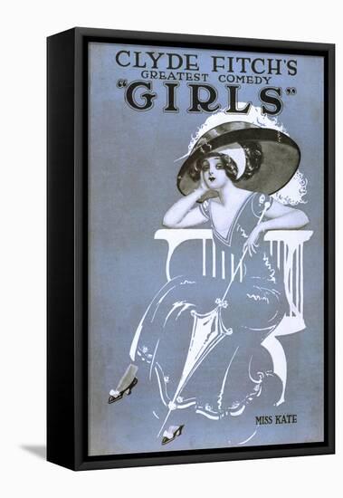 Clyde Fitch's Greatest Comedy, "Girls" Miss Kate-null-Framed Stretched Canvas