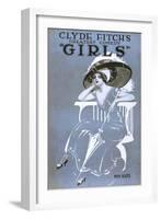 Clyde Fitch's Greatest Comedy, "Girls" Miss Kate-null-Framed Giclee Print