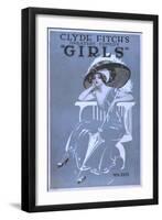 Clyde Fitch's Greatest Comedy, "Girls" Theatre Poster No.2-Lantern Press-Framed Art Print