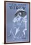 Clyde Fitch's Greatest Comedy, "Girls" Theatre Poster No.2-Lantern Press-Framed Art Print