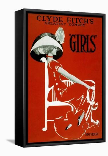 Clyde Fitch's Greatest Comedy, "Girls"-null-Framed Stretched Canvas