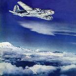 "Flight Above Clouds," Saturday Evening Post Cover, August 17, 1940-Clyde H. Sunderland-Framed Giclee Print