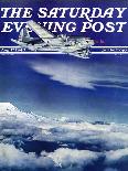 "Flight Above Clouds," Saturday Evening Post Cover, August 17, 1940-Clyde H. Sunderland-Mounted Giclee Print