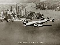 DC-3, SS Normandie, New York, 1938-Clyde Sunderland-Art Print