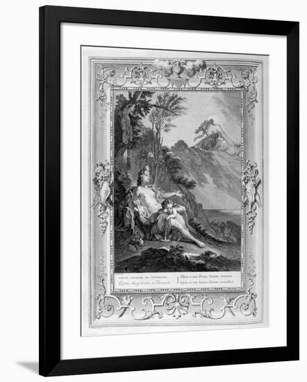 Clytia Turned into a Turnesole, 1733-Bernard Picart-Framed Giclee Print