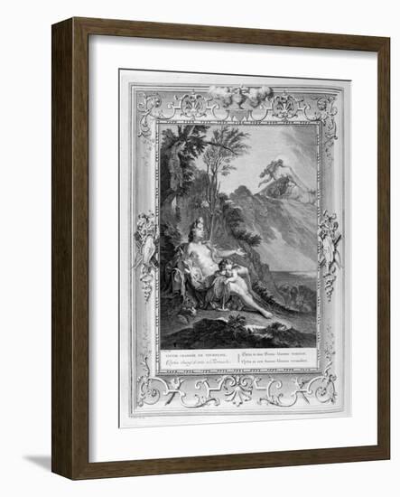 Clytia Turned into a Turnesole, 1733-Bernard Picart-Framed Giclee Print