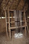 Loom with chalk loom weights, Butser Iron Age Farm, c20th century-CM Dixon-Giclee Print