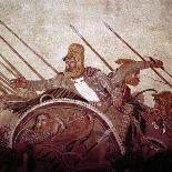 Roman Mosaic of Darius II of Persia at the Battle of Issus, Pompeii, Italy, (1st Century Ad)-CM Dixon-Giclee Print