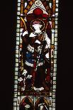 St. Hilda of Whitby holding an ammonite, West window, Hereford Cathedral, 20th century-CM Dixon-Giclee Print