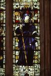 St. Hilda of Whitby holding an ammonite, West window, Hereford Cathedral, 20th century-CM Dixon-Giclee Print