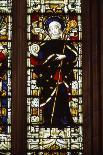 St. Hilda of Whitby holding an ammonite, West window, Hereford Cathedral, 20th century-CM Dixon-Giclee Print