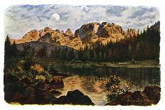 Lake Nambino and the Brentagroup, Tyrol, 1901-CM Reisch-Giclee Print