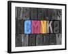 CMYK Made from Old Letterpress Blocks-sqback-Framed Photographic Print