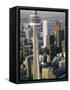 Cn Tower and Skyline of Toronto, Ontario, Canada-Sylvain Grandadam-Framed Stretched Canvas