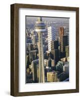 Cn Tower and Skyline of Toronto, Ontario, Canada-Sylvain Grandadam-Framed Photographic Print