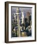 Cn Tower and Skyline of Toronto, Ontario, Canada-Sylvain Grandadam-Framed Photographic Print