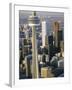 Cn Tower and Skyline of Toronto, Ontario, Canada-Sylvain Grandadam-Framed Photographic Print