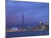 CN Tower and Toronto Skyline at Dusk, Toronto, Ontario, Canada-Michele Falzone-Mounted Photographic Print