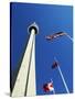 Cn Tower at 533 M or 1,815 Ft High, Canada's Wonder of the World, in Downtown Toronto-Mark Hannaford-Stretched Canvas