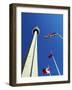 Cn Tower at 533 M or 1,815 Ft High, Canada's Wonder of the World, in Downtown Toronto-Mark Hannaford-Framed Photographic Print