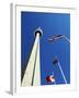 Cn Tower at 533 M or 1,815 Ft High, Canada's Wonder of the World, in Downtown Toronto-Mark Hannaford-Framed Photographic Print