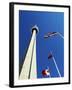 Cn Tower at 533 M or 1,815 Ft High, Canada's Wonder of the World, in Downtown Toronto-Mark Hannaford-Framed Photographic Print