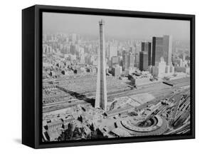 CN Tower in Toronto-null-Framed Stretched Canvas