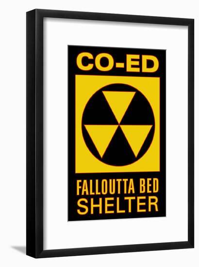 Co-Ed Falloutta Bed Shelter-null-Framed Poster