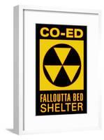 Co-Ed Falloutta Bed Shelter-null-Framed Poster