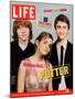 Co-stars of Harry Potter films Rupert Grint, Emma Watson and Daniel Radcliffe, November 18, 2005-Kayt Jones-Mounted Photographic Print