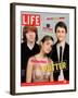 Co-stars of Harry Potter films Rupert Grint, Emma Watson and Daniel Radcliffe, November 18, 2005-Kayt Jones-Framed Premium Photographic Print