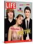 Co-stars of Harry Potter films Rupert Grint, Emma Watson and Daniel Radcliffe, November 18, 2005-Kayt Jones-Stretched Canvas