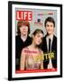 Co-stars of Harry Potter films Rupert Grint, Emma Watson and Daniel Radcliffe, November 18, 2005-Kayt Jones-Framed Photographic Print