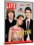 Co-stars of Harry Potter films Rupert Grint, Emma Watson and Daniel Radcliffe, November 18, 2005-Kayt Jones-Mounted Premium Photographic Print