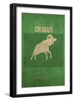 CO State Minimalist Posters-Red Atlas Designs-Framed Giclee Print